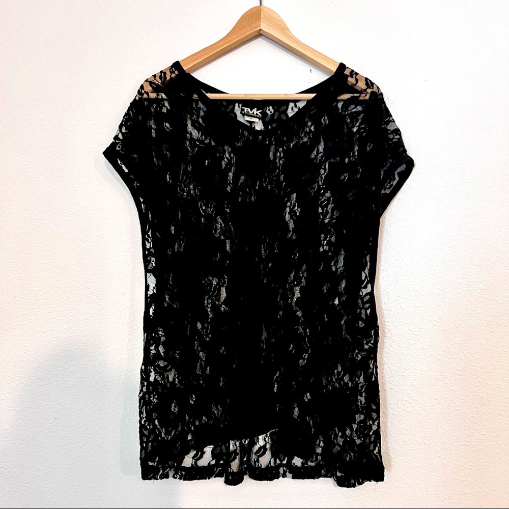 Tavik Black Lace Top